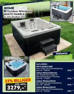 Norma Home deluxe outdoor whirlpool white marble Angebot