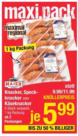 Maximarkt Knacker speck knacker oder käseknacker Angebot