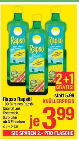Maximarkt Rapso rapsöl Angebot