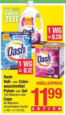 Maximarkt Dash voll oder color waschmittel pulver oder gel Angebot