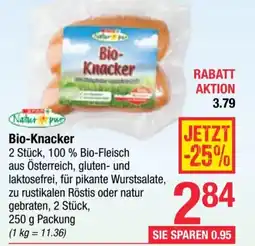 Maximarkt Bio- knacker Angebot