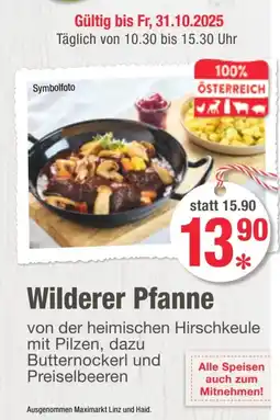 Maximarkt Wilderer pfanne Angebot