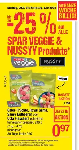 Maximarkt Gelee früchte royal gums saure erdbeeren oder cola flascherl Angebot