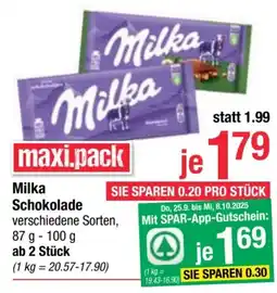 Maximarkt Milka schokolade Angebot