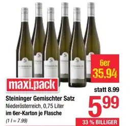 Maximarkt Steininger Gemischter Satz Angebot