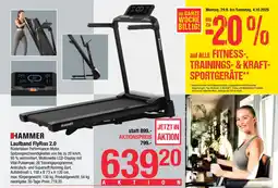 Maximarkt Hammer laufband flyrun 2.0 Angebot