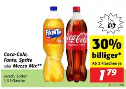 Nah&Frisch Coca-cola, fanta, sprite oder mezzo mix Angebot
