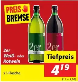 Nah&Frisch 2er weiß- oder rotwein Angebot