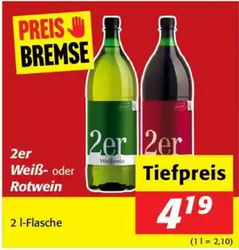 Nah&Frisch 2er weiß- oder rotwein Angebot