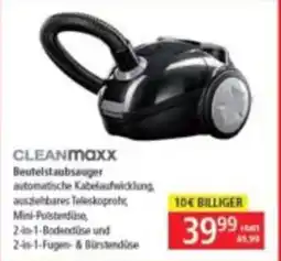 Pagro Diskont Cleanmaxx beutelstaubsauger Angebot