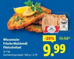 Lidl Wiesentaler Frische Maishendl Filetschnitzel Angebot
