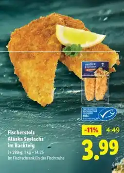 Lidl Fischerstolz Alaska Seelachs im Backteig Angebot