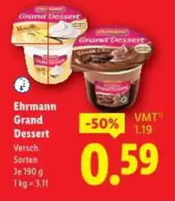 Lidl Ehrmann Grand Dessert Angebot