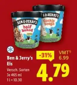 Lidl Ben & Jerry's Eis Angebot