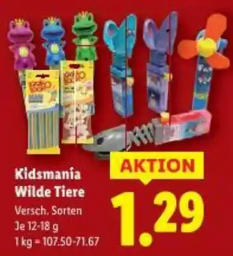 Lidl Kidsmania Wilde Tiere Angebot