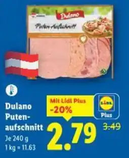 Lidl Dulano Puten aufschnitt Angebot