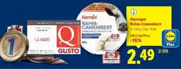 Lidl Alpengut Rahm-Camembert Angebot