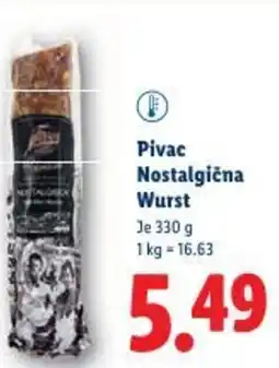 Lidl Pivac Nostalgična Wurst Angebot