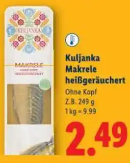 Lidl Kuljanka Makrele heißgeräuchert Angebot