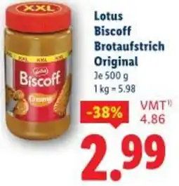 Lidl Lotus Biscoff Brotaufstrich Original Angebot