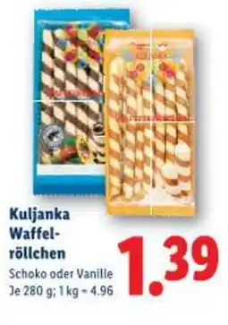 Lidl Kuljanka Waffel- röllchen Angebot