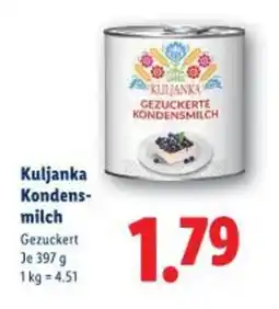 Lidl Kuljanka Kondens milch Angebot