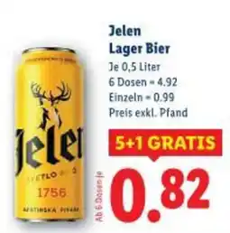 Lidl Jelen Lager Bier Angebot