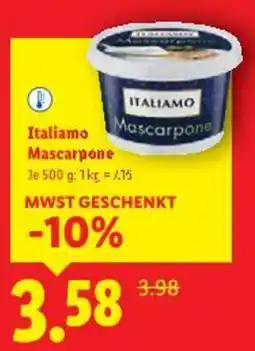 Lidl Italiamo Mascarpone Angebot