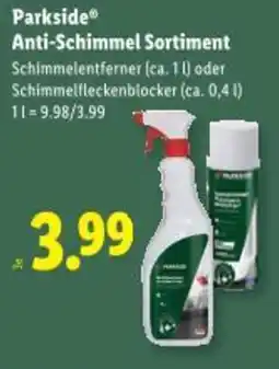 Lidl Anti-Schimmel Sortiment Angebot