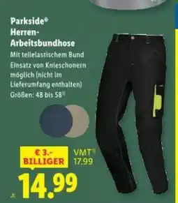 Lidl Herren- Arbeitsbundhose Angebot