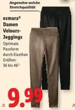 Lidl Damen Velours- Jeggings Angebot
