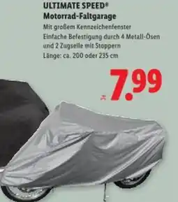 Lidl ULTIMATE SPEED® Motorrad-Faltgarage Angebot