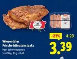 Lidl Wiesentaler Frische Minutensteaks Angebot