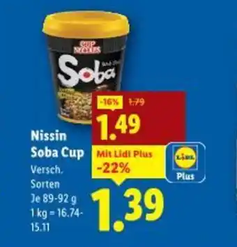 Lidl Nissin Soba Cup Angebot