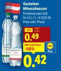 Lidl Gasteiner Mineralwasser Angebot