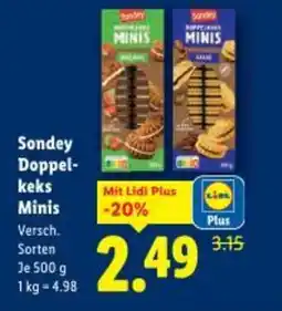 Lidl Sondey Doppel- keks Minis Angebot