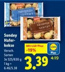 Lidl Sondey Hafer- kekse Angebot