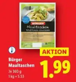 Lidl Bürger Maultaschen Angebot