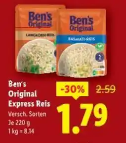 Lidl Ben's Original Express Reis Angebot