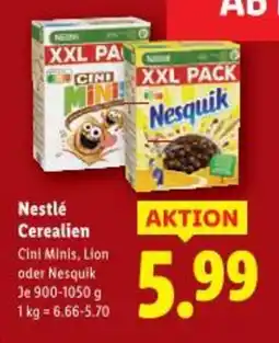 Lidl Nestlé Cerealien Angebot