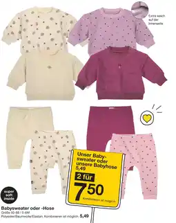 Zeeman Unser baby- sweater oder-hose Angebot