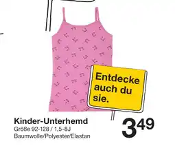 Zeeman Kinder-unterhemd Angebot