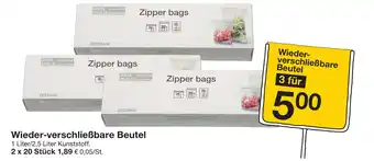 Zeeman Wieder- verschließbare beutel Angebot