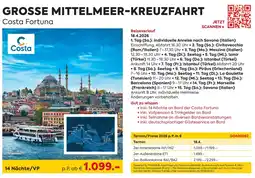 Billa Reisen Costa Fortuna Angebot