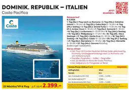 Billa Reisen Costa Pacifica Angebot