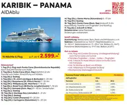 Billa Reisen AIDAblu Angebot