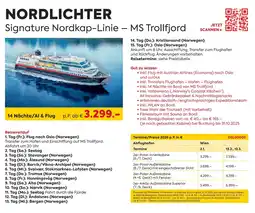 Billa Reisen Signature Nordkap-Linie - MS Trollfjord Angebot