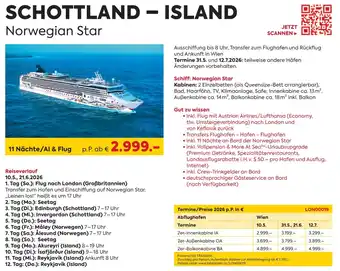 Billa Reisen Norwegian Star Angebot