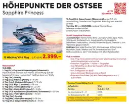 Billa Reisen Sapphire Princess Angebot