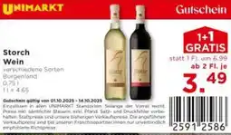 Unimarkt Storch Wein Angebot